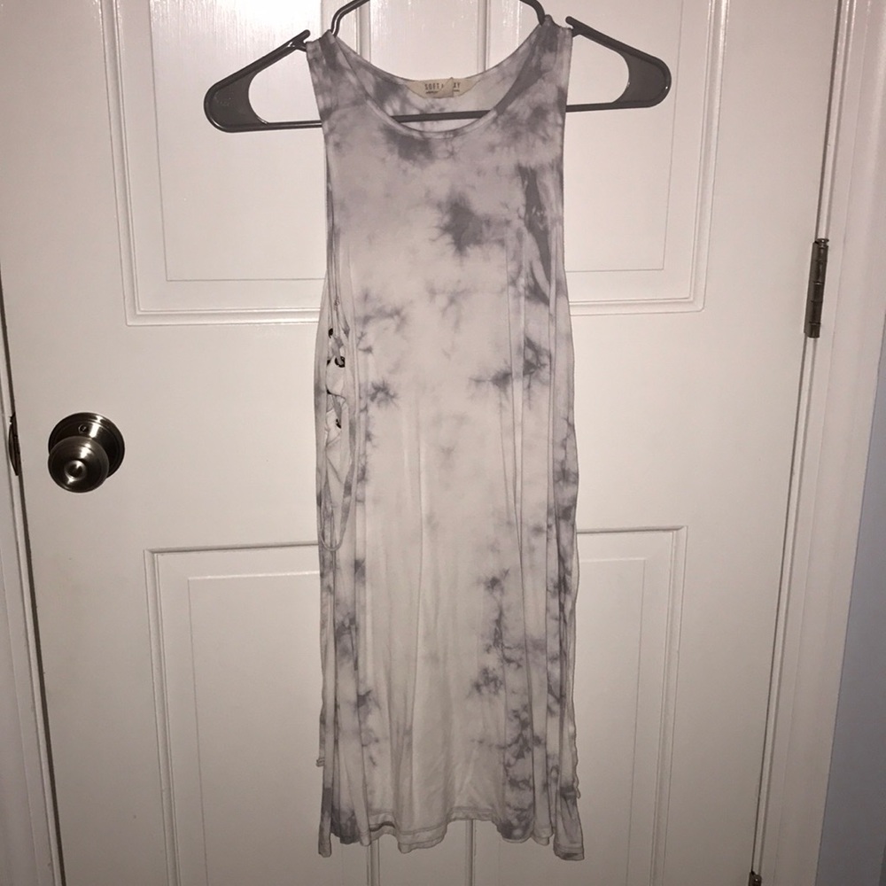 Marbled tank top/ tee shirt dress, American Eagle